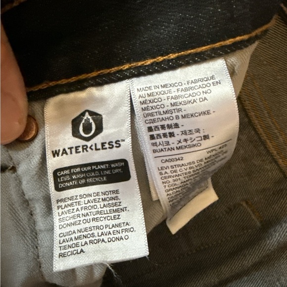 Levi's Men's Dark Denim Straight Jeans - Picture 6 of 10